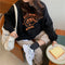 IMG 135 of Hong Kong cecSweatshirt Women Korean insLoose Lazy False Two-Piece bf Thin Tops Outerwear