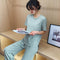 Pajamas Women Summer Silk Short Sleeve Student isn Korean Thin Loose Plus Size Home Outdoor Sleepwear