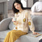 Pajamas Women Cotton Long Sleeved Outdoor Casual Loose Plus Size Loungewear Sets Sleepwear