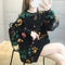 Img 3 - Sweatshirt Women Korean Loose Alphabets Thin Dye Round-Neck Long Sleeved