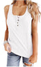 Img 7 - Europe Women Popular Solid Colored Button Sleeveless Tank Top T-Shirt Tank Top