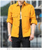 IMG 124 of Cotton Loose Long Sleeved Shirt Trendy Young Cargo Outerwear