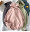 IMG 103 of Couple Sweatshirt Hooded Thick Trendy Solid Colored ins Outerwear