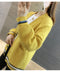 IMG 135 of Student Korean Pocket Sweater Women Loose V-Neck Long Sleeved Matching Knitted Cardigan Outerwear