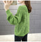 IMG 122 of Women See Through Knitted Sweater Tops Thin Loose Long Sleeved Outerwear