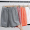Img 1 - Women Cotton Mid-Length Shorts Pocket Thin High Waist Loose Wide Leg Pants Casual