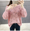 IMG 133 of Women See Through Knitted Sweater Tops Thin Loose Long Sleeved Outerwear
