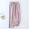 Summer Women Pajamas Double Layer Thin Home Pants Cotton Japanese Loose Casual Long Sleepwear