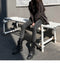 Img 8 - Dark Grey Stretchable Denim Pants Women Slim Look High Waist All-Matching Fitted Fit Pencil Pants