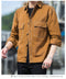 IMG 135 of Cotton Loose Long Sleeved Shirt Trendy Young Cargo Outerwear