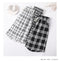 IMG 111 of Chequered Shorts Women Summer Plus Size Loose Casual Pants High Waist Straight Thin Bermuda Shorts