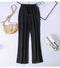 IMG 116 of Summer Denim Wide Leg Pants Women Drape Straight Ice Silk Loose Thin Casual Pants