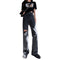 Img 5 - Summer Thin Gray High Waist Ripped Denim Pants Women Drape Floor Length Wide Leg Pants Loose Straight chic