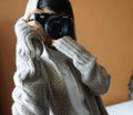 IMG 116 of Europe Women Hooded Thick Knitted Cardigan Long Coat Sweater Outerwear