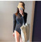 IMG 115 of Trendy Korea insSwimsuit Women One-Piece Sexy Slim Look Long Sleeved Holiday Spa Swimsuit Swimwear