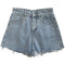 Img 5 - Denim Shorts Women Summer insBurr High Waist Slim Look Loose Wide Leg Short A-Line Hot Pants