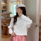 IMG 132 of Korean Student Short Loose All-Matching Long Sleeved Sweatshirt Women Alphabets Trendy Tops Outerwear