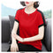 Img 7 - Cotton Short Sleeve T-Shirt Women Korean Mix Colours Loose Slim Look Plus Size Half Sleeved Undershirt Tops