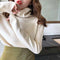 Img 1 - Korean Turtleneck Yarn Long Sleeved Sweater Women Thin Student Undershirt Tops