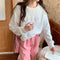 IMG 130 of Korean Student Short Loose All-Matching Long Sleeved Sweatshirt Women Alphabets Trendy Tops Outerwear