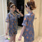 Summer INS Short Replica Women Pajamas Outdoor Silk Pants Sets Sweet Look Cardigan Loungewear Sleepwear