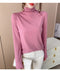 IMG 119 of Black Round-Neck Half-Height Collar Undershirt Women Slim Look Solid Colored Under Long Sleeved Tops Outerwear