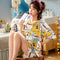 Pajamas Women Short Sleeve Cotton Summer Printed Loungewear Two-Piece Sets Design Sleepwear