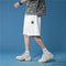 IMG 106 of Summer insTrendy Label Sporty Casual Shorts Men Korean Loose Straight Plus Size knee length Shorts
