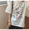 Img 6 - T-Shirt Women Summer Korean INS Tops Loose Student Slim-Look Casual Round-Neck White Teenage Girl Short Sleeve T-Shirt