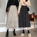 Img 9 - Floral Skirt High Waist Women Elegant Mid-Length Skirt