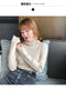 IMG 114 of Korean Turtleneck Yarn Long Sleeved Sweater Women Thin Student Undershirt Tops Outerwear