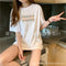 IMG 134 of Summer Trendy Short Sleeve T-Shirt Tops Women Loose Plus Size ins Cotton Half Sleeved Undershirt T-Shirt