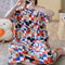 Img 4 - Summer Cartoon Printed Pajamas Loose Pocket Plus Size Loungewear Dress Women