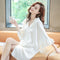 Img 3 - Summer Sexy Popular Pyjamas Women Thin Short Sleeve Loose Chiffon Shirt Dress