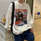 American High Street Round-Neck Sweatshirt Hip-Hop Trendy Loose oversize Vintage Tops Outerwear