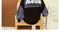 Img 8 - Cotton Japanese Vintage Hooded Sweatshirt Women Color-Matching Alphabets insTops