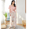 Summer Cotton Pajamas Pants Women Thin Wide-legged Loose Drape Long Plus Size Japanese Pregnant Woman Outdoor Sets Sleepwear