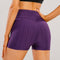 Img 2 - Europe Sporty Fitting Yoga Pants High Waist Hip-Flattering Women Plus Size Solid Colored Fitness Bubble Short Shorts