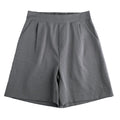 Img 5 - High Waist Casual Pants Summer Cotton Thin Straight Women Elastic Bermuda Shorts