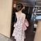 Img 4 - Petite Slim Look Floral Cami Dress Women Summer Ice Silk A-Line Korean Dress