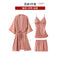 Pajamas Women Sexy Five-Piece Silk Padded Strap Pyjamas Loungewear Sleepwear