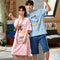 Couple Pajamas Summer Short Sleeve Cartoon Women Korean Loungewear Men Sets Fresh Looking Sleepwear