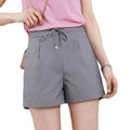 Img 5 - Korean Shorts Women Summer Loose Wide Leg Pants Slim Look Elastic Waist Casual Outdoor
