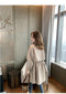 IMG 117 of Windbreaker Women Mid-Length Coat Korean All-Matching Loose Suit Collar Casual Thin Outerwear