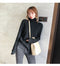 IMG 131 of Korean Turtleneck Yarn Long Sleeved Sweater Women Thin Student Undershirt Tops Outerwear