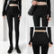 Img 3 - Black Denim Pants Women Ankle-Length Pants High Waist Fitted Slim Fit Long Look Stretchable Summer