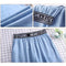 Img 4 - Denim Wide Leg Pants Women Summer Thin High Waist Drape Loose Slim Look Casual Floor Length Ice Silk Ankle-Length