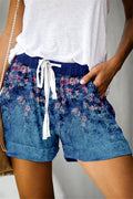 Img 8 - Summer Europe Women Printed Lace Casual Wide Leg Shorts