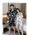 IMG 111 of Couple Pajamas insSummer Replica Printed Loungewear Thin Plus Size Sets Men Women Sleepwear