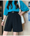 IMG 116 of Suits Mid-Length Shorts Women Summer Loose Plus Size Outdoor High Waist Straight Hong Kong Casual Pants Shorts